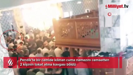 Camide küfürler havada uçuştu, cuma namazı kavga nedeniyle bölündü
