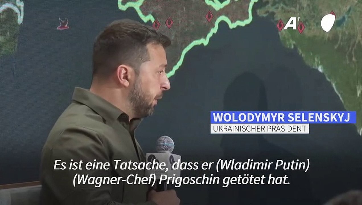 Selenskyj: 'Putin hat Prigoschin getötet'