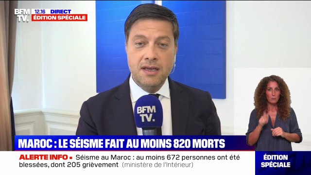 Séisme au Maroc: On se tient prêt à intervenir dès que les gouvernements marocain et français nous donnent le go précise Benoît Payan, maire de Marseille