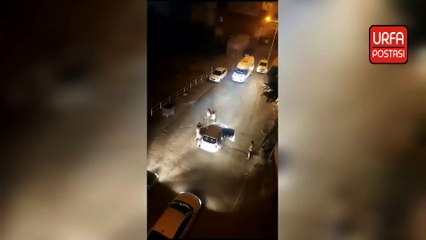 Viranşehir'de alacak verecek kavgası kameraya yansıdı