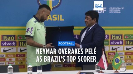 Neymar breaks Pelé's record to become Brazil's all-time top goalscorer