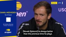 'I need to be 10 times better to beat Djokovic' - Medvedev