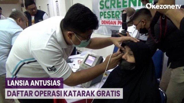 Ratusan Lansia Antusias Daftar Operasi Katarak Gratis di Polres Metro Jaktim