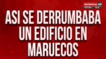 Imágenes del horror: así se derrumbaba un edificio en Marruecos