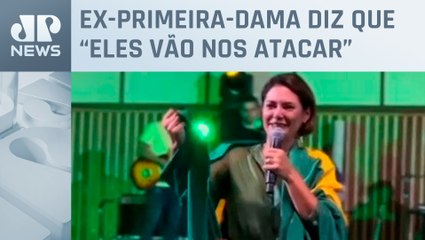 Michelle Bolsonaro chora e fala em perseguição e injustiça