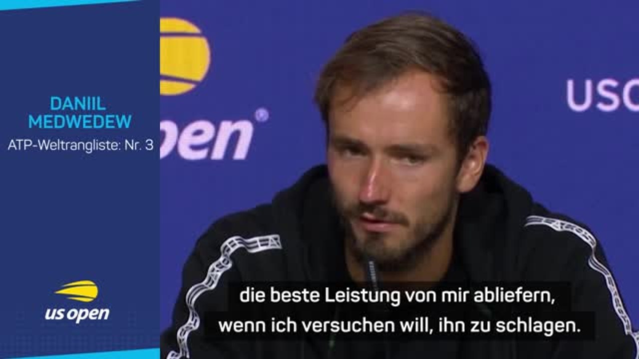 Medwedew über das US-Open-Finale gegen Djokovic