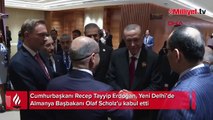 Cumhurbaşkanı Erdoğan, Almanya Başbakanı Scholz’u kabul etti