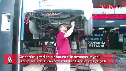 Ekspertize getirilen araçta 'tahta' şoku! 'Sanki marangoz tamir etmiş'