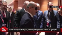 Cumhurbaşkanı Erdoğan, Almanya Başbakanı Scholz ile görüştü