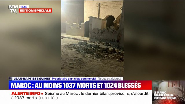Séisme au Maroc: Les gens ont dormi dehors, les gens ont très peur de rentrer dans leurs maisons , affirme cet expatrié français