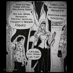 Reaksi Luffy ketika ketemu dengan ayah nya 