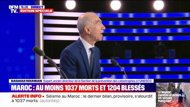 Séisme au Maroc: Il faut s'attendre à ce qu'il y ait des répliques , prévient Badaoui Rouhban