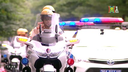 Diễn tập dẫn đoàn và bảo vệ đoàn khách cấp cao