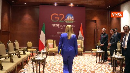 G20 in India, l'incontro tra Meloni e Modi
