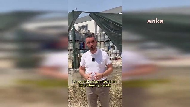 Manisa'da Kimyasal Madde Bulunan Geri Dönüşüm Tesisinde Yangın Çıktı