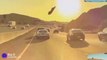 Flying Debris Hits My Tesla Car on The Freeway | TeslaCam Live