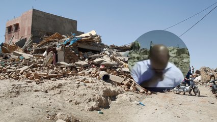 Descargar video: Periodista rompió en llanto en plena transmisión en vivo al ver la destrucción que dejó el terremoto en Marruecos