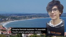 Sinop'ta denizde kaybolan genci 90 kişilik ekip arıyor