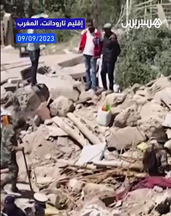 مشاهد جوية ترصد دمارا شاملا  في قرية بإقليم تارودانت