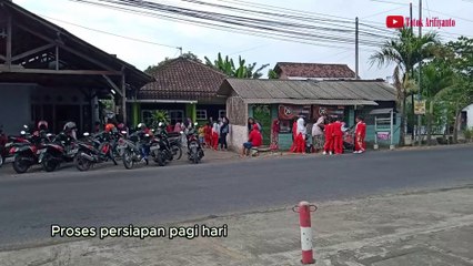 Marching band at SDN Kutorenon 2 in Lumajang, East Java Province