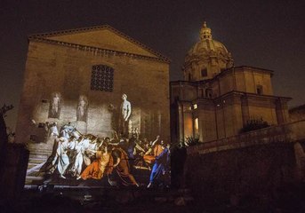 Passeggiata con effetti speciali nel Foro di Cesare