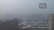 Pechino: una pesante coltre di smog  ricopre la città