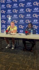 Haynes King and Jamal Haynes post-SCSU win press conference