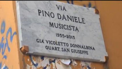 Napoli  ora ha la sua via Pino Daniele
