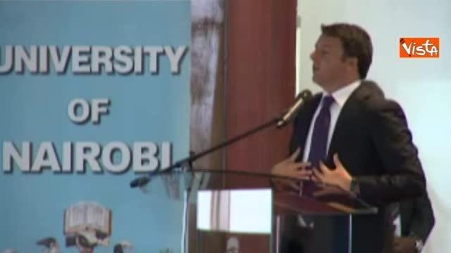 Renzi: «La Ue non si fermi solo davanti a valori economici»