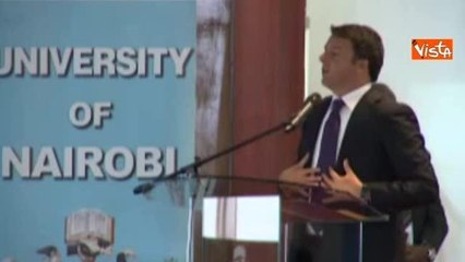 Renzi: «La Ue non si fermi solo davanti a valori economici»