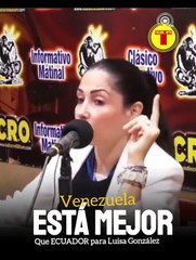 LUISA GONZÁLES DIJO QUE EL PERIODISTA LE TENDIÓ UN PLAN PARA QUE DIJERA QUE VENEZUELA ES UNA MARAVILLA