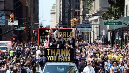 Il tributo di New York alle campionesse del mondo di calcio