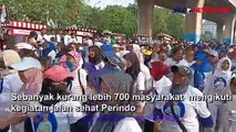 Minggu Pagi, Ratusan Warga Ikuti Jalan Sehat Partai Perindo di Jalan Yos Sudarso