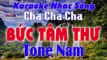 Bức Tâm Thư Karaoke Tone Nam Nhạc Sống Cha Cha Cha  Karaoke Đại Nghiệp_v720P