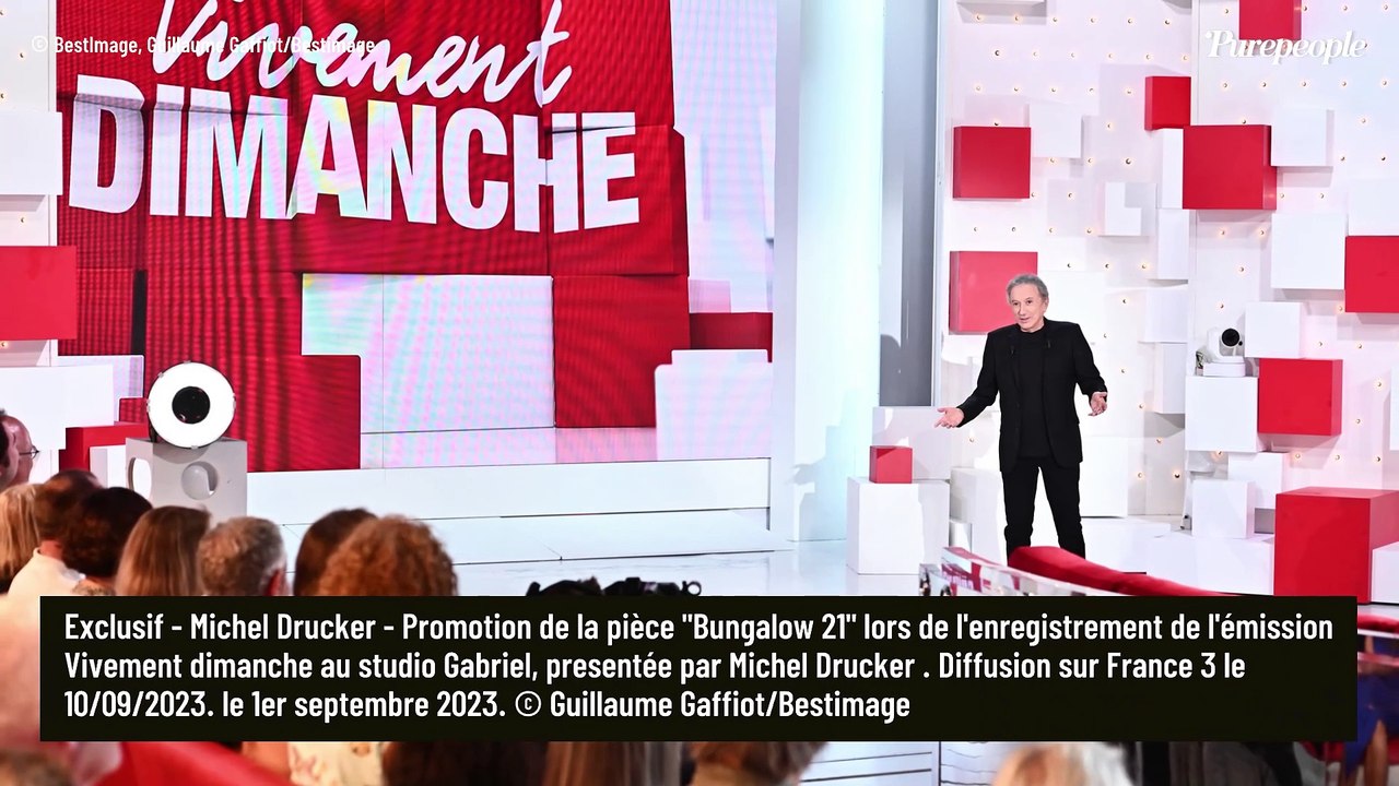 Vivement Dimanche : Benjamin Castaldi et Mathilde Seigner retrouvent Michel Drucker, tendres confidences