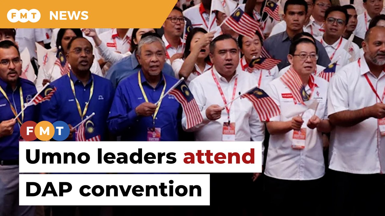 Umno leaders attend DAP convention in historic first