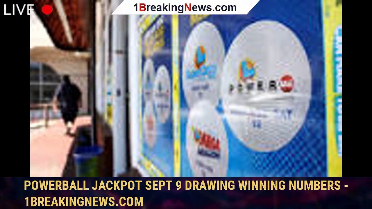 Powerball jackpot Sept 9 drawing winning numbers video Dailymotion