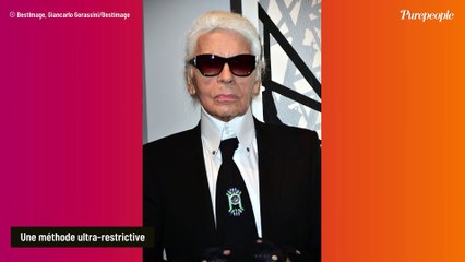 Karl Lagerfeld, de 110 à 70 kilos en 1 an : son régime particulier qui excluait totalement le sport
