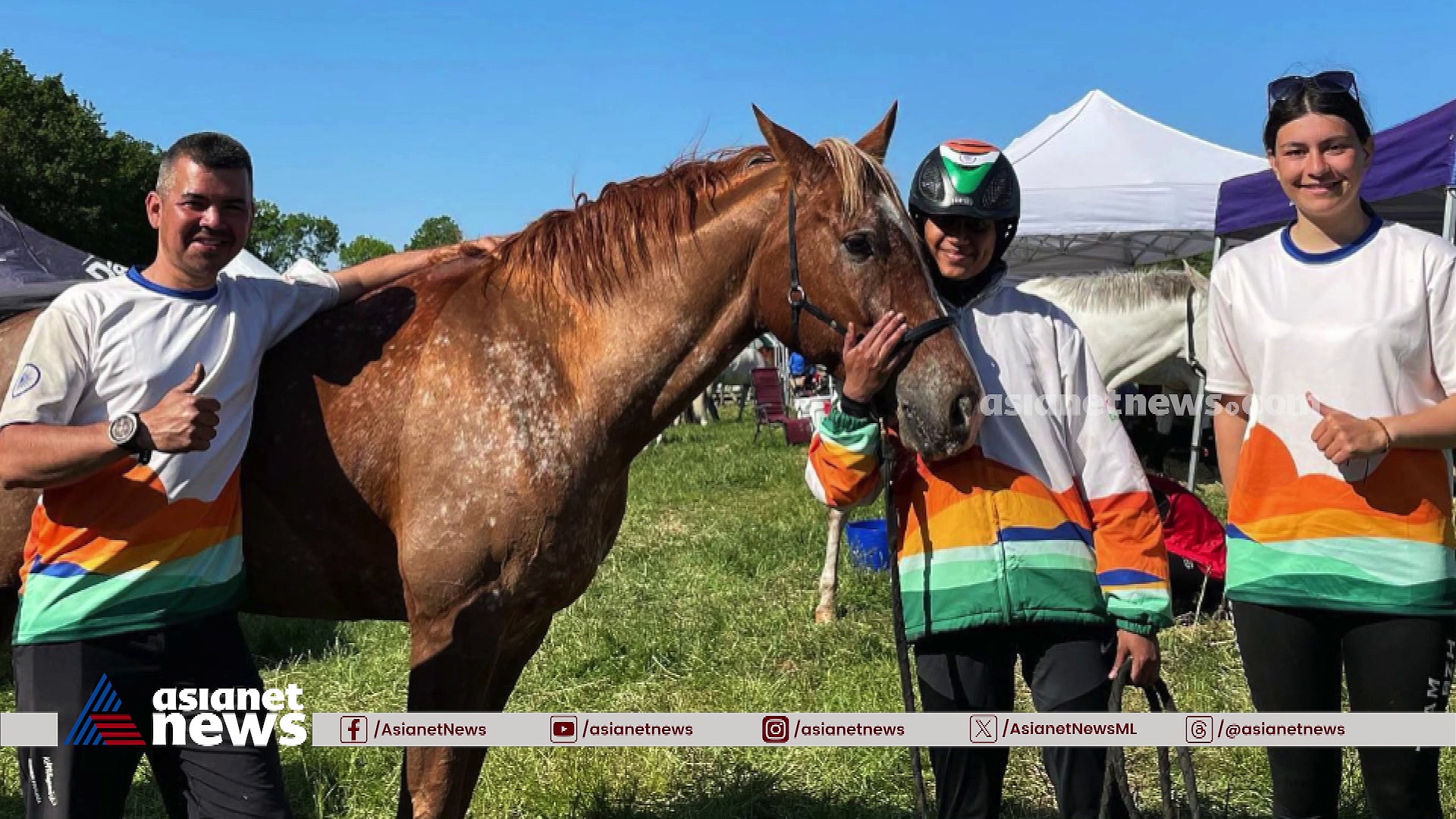 ദുബായിൽ നിന്ന് കുതിരപ്പുറത്തേറി കുതിച്ച പെൺകുട്ടി