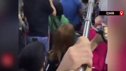 Bir grup faşist İzmir’li kadın ve çocuk sığınmacılara çirkin saldırdı! Fiziksel şiddet uygulayarak otobüsten attılar