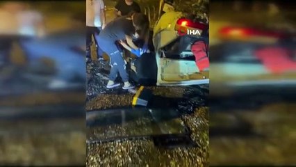 Mersin'de trafik kazası: 2 kişi yaralandı