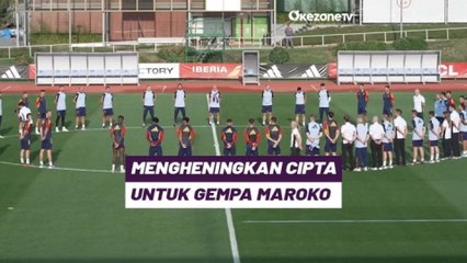 Solidaritas untuk Gempa Maroko, Timnas Spanyol Mengheningkan Cipta di Sesi Latihan