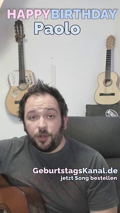 Happy Birthday, Paolo! Geburtstagsgrüße an Paolo