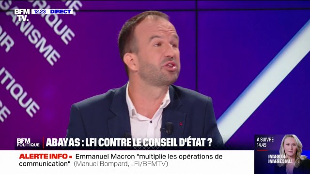 Manuel Bompard affirme que l'interdiction de l'abaya est un danger de stigmatisation