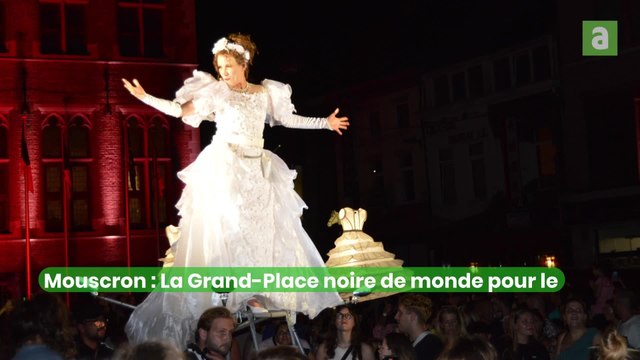 Mouscron : spectacle féérique et aérien pour l'inauguration de l'Hôtel de ville