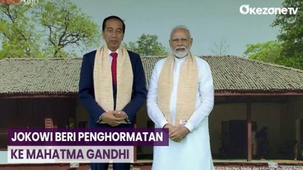 Jokowi Bersama Para Pemimpin Dunia Beri Penghormatan ke Mahatma Gandhi