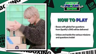 BTS V makes V poses and the world is good again UNBOXING Show ENG SUB