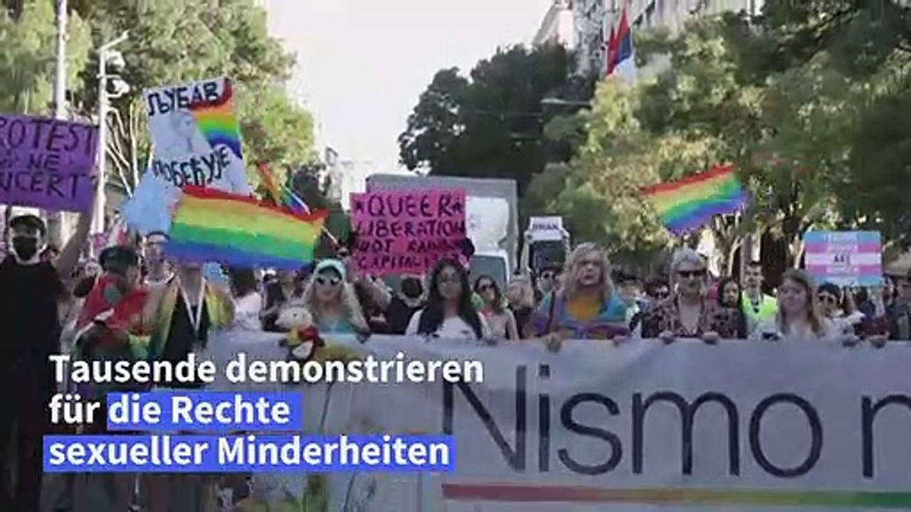 Serbien: Pride Parade in Belgrad verläuft ohne Zwischenfälle