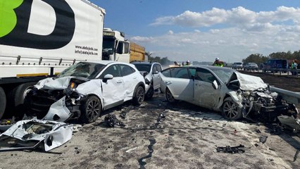 Anız yangını TEM’i dumana boğdu: 1 ölü, 36 yaralı