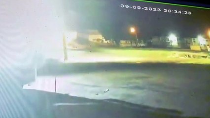 Vídeo registra acidente na PR-218 em Sabáudia